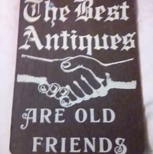 Antiques Wall Plaque
